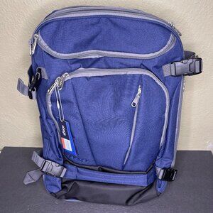 Ebags Mother Lode JR. Travel Backpack Blue Convertible Luggage Expandable New
